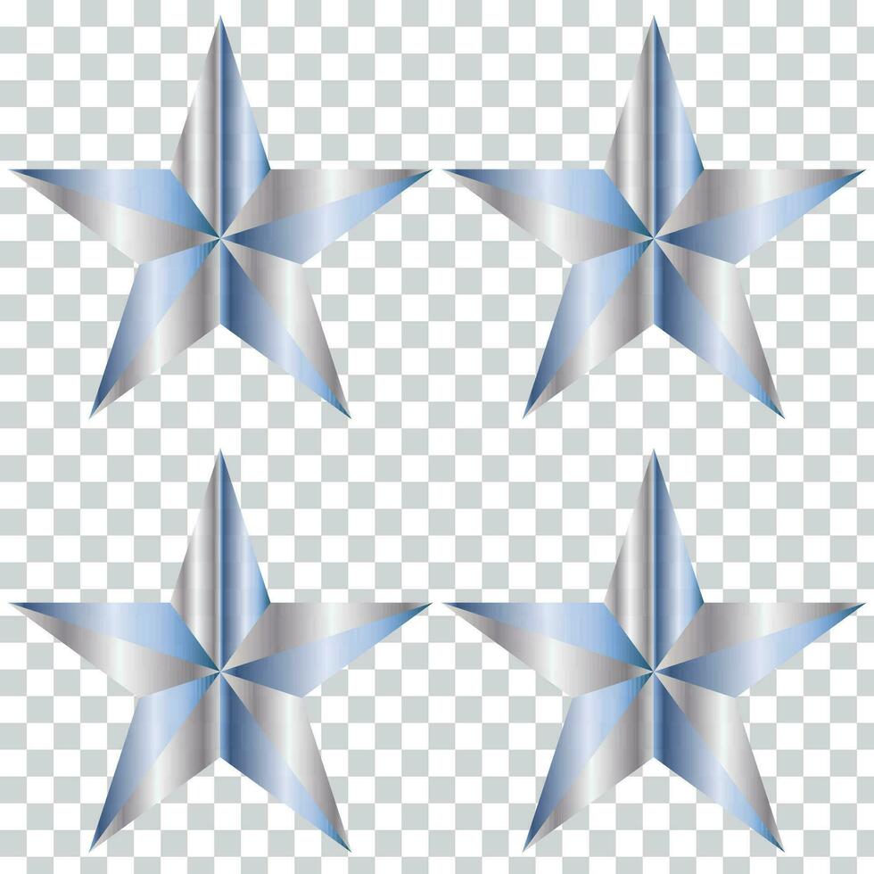 Golden Star - 3d render vector