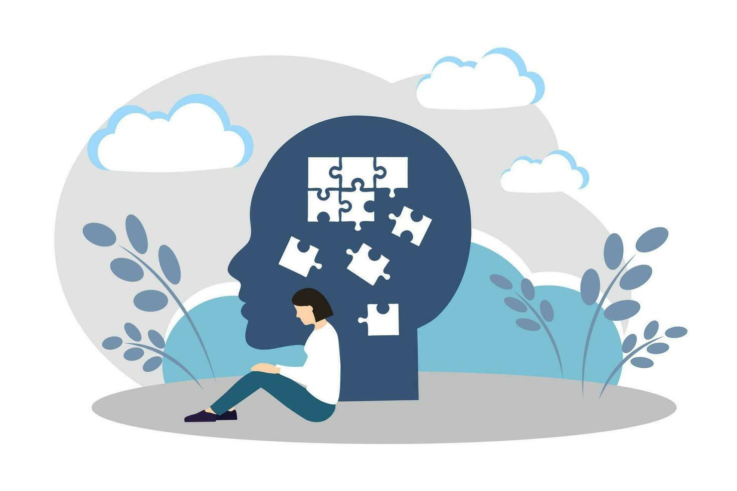 Puzzles in the head vector