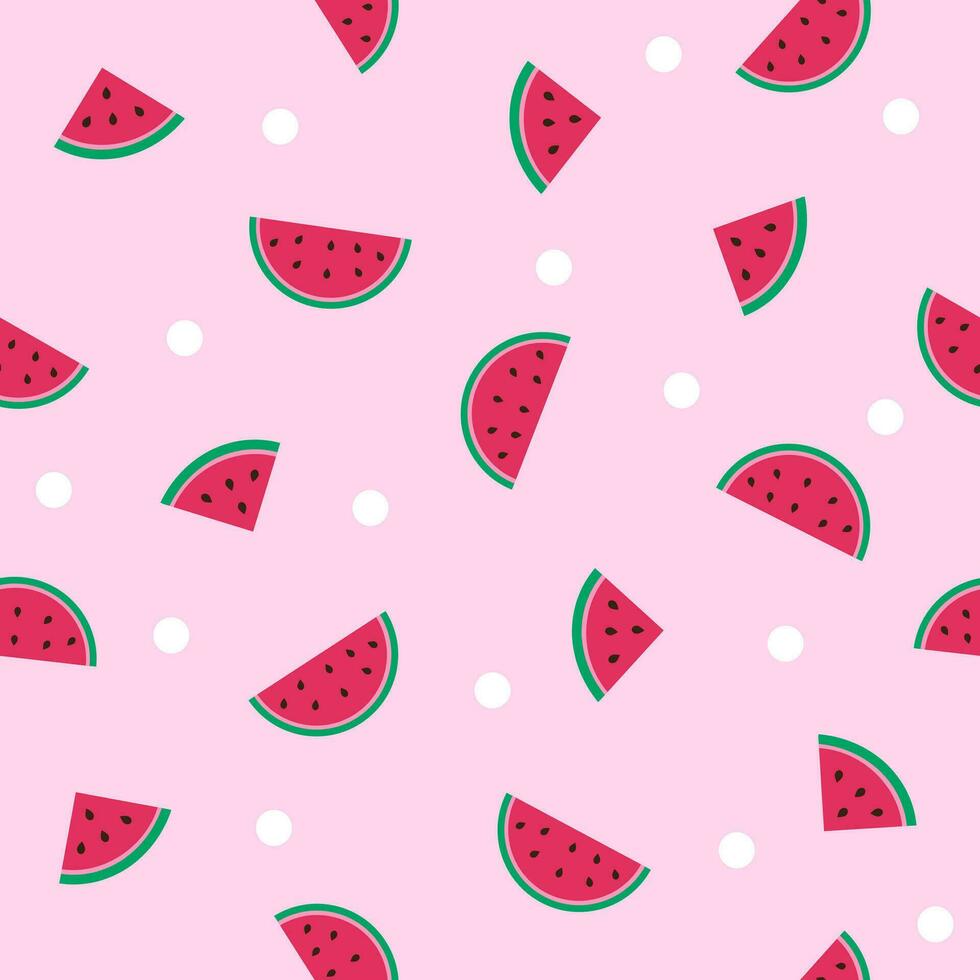 Watermelon texture for printing on fabric vector
