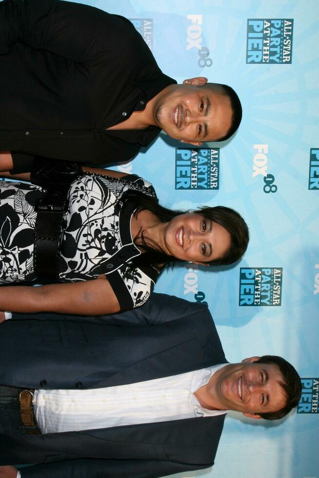 Myles  Cynthia Kovacs  and Todd Graves arriving at the Fox TV TCA Summer 08 Party at the Santa Monica Pier in Santa Monica CA on July 14 2008 photo