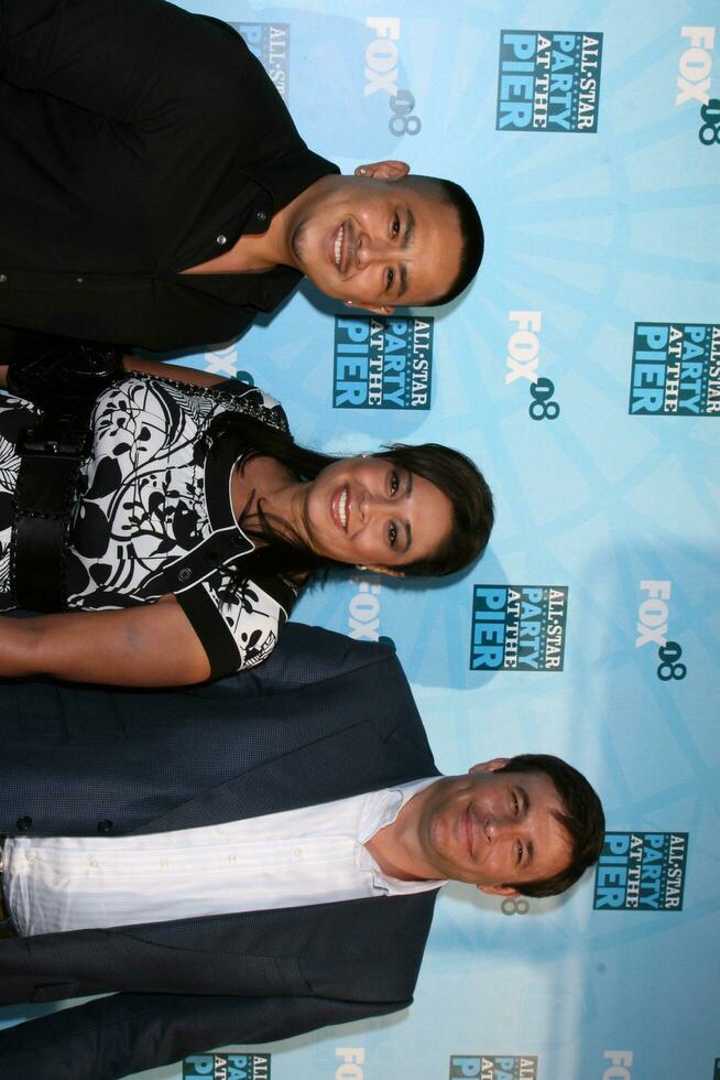 Myles  Cynthia Kovacs  and Todd Graves arriving at the Fox TV TCA Summer 08 Party at the Santa Monica Pier in Santa Monica CA on July 14 2008 photo