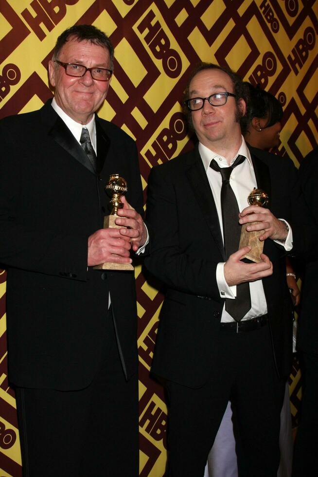 Tom Wilkinson  Paul Giamatti arriving at the HBO Post Golden Globe Party at Circa 55 at the Beverly Hilton Hotel in Beverly Hills CA on January 11 2009 2008 photo