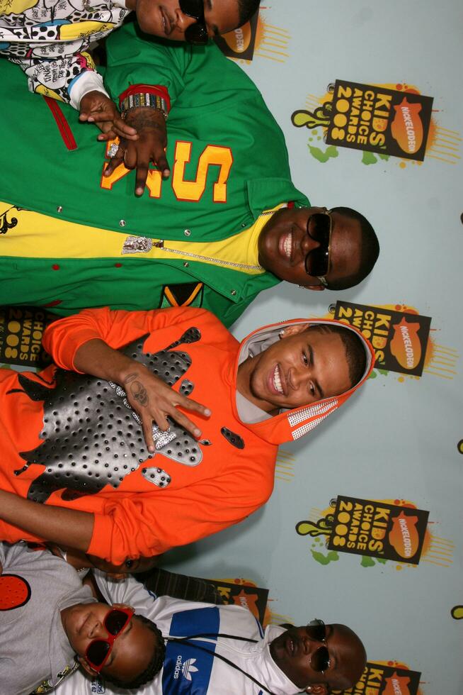 Sean Kingston  Chris Brown 2008 Nickelodeons Kids Choice Awards UCLA pauley Pavilion Westwood CA March 29 2008 photo