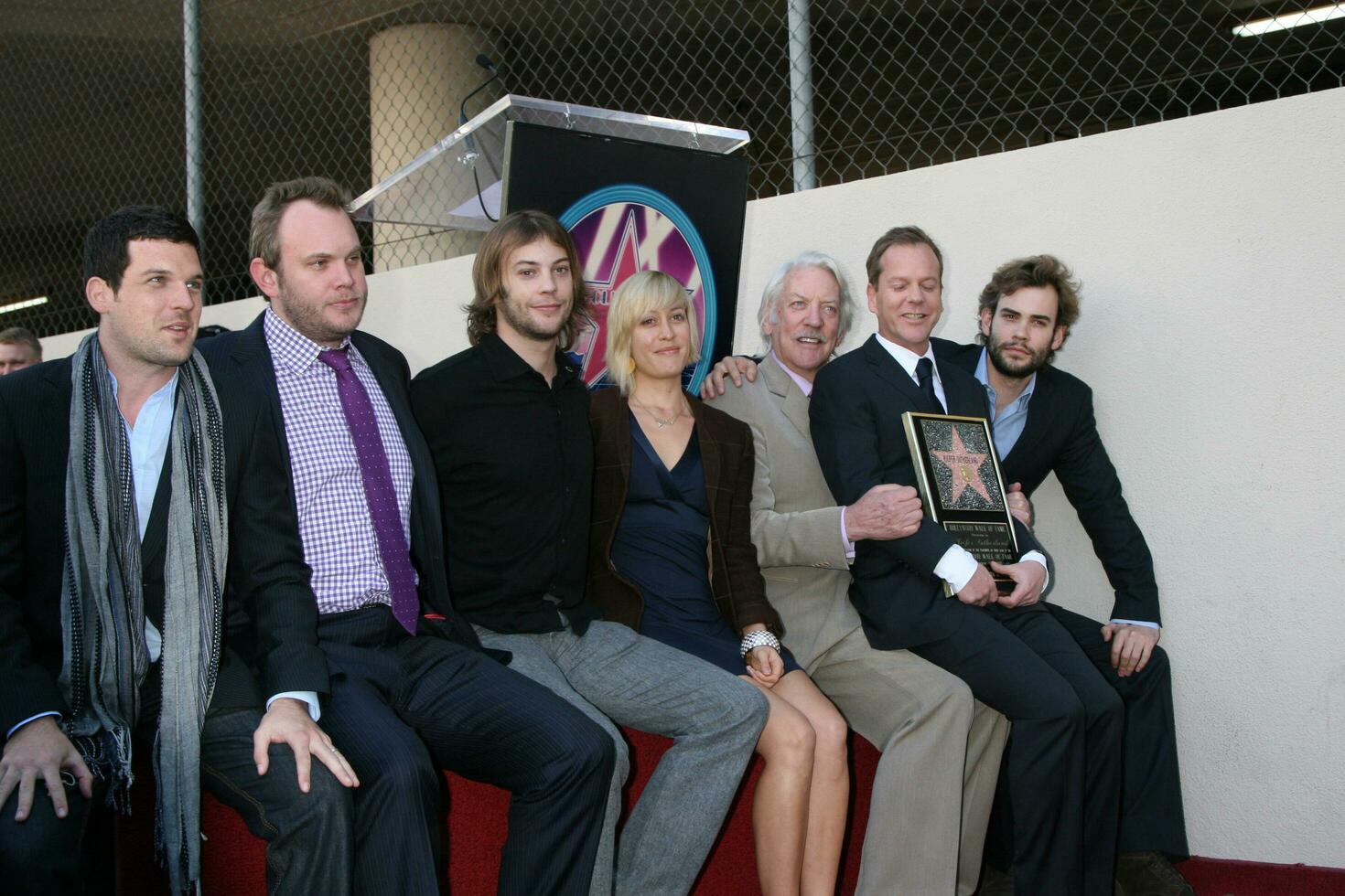 Kiefer Sutherland  Family at the Hollywood Walk of Fame ceremony for Kiefer Sutherland in Hollywood CA December 9 2008 photo