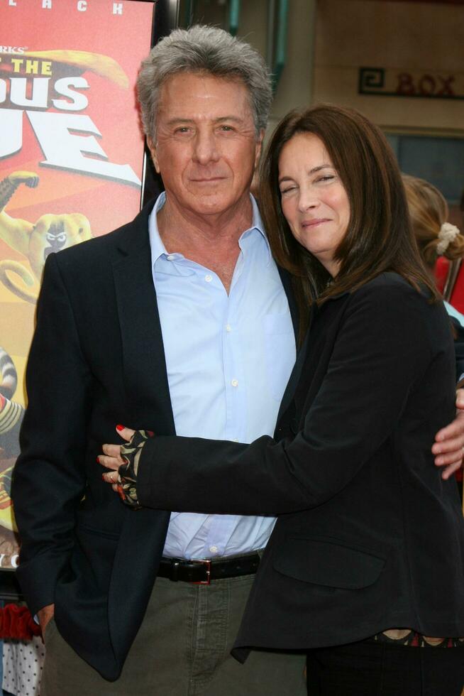 Dustin  Lisa Hoffman arriving at the Kung Fu Panda  Secrets of the Furious Five DVD Debut at Gaumans Chinese Theater in Los Angeles CA on November 9 2008 photo