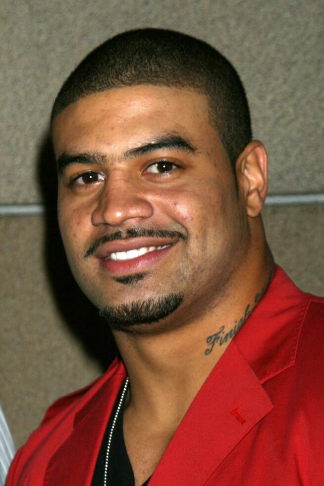Shawne Merriman arriving at the Lights on Bowl benefiting the Lights OIn Foundation at Lucky