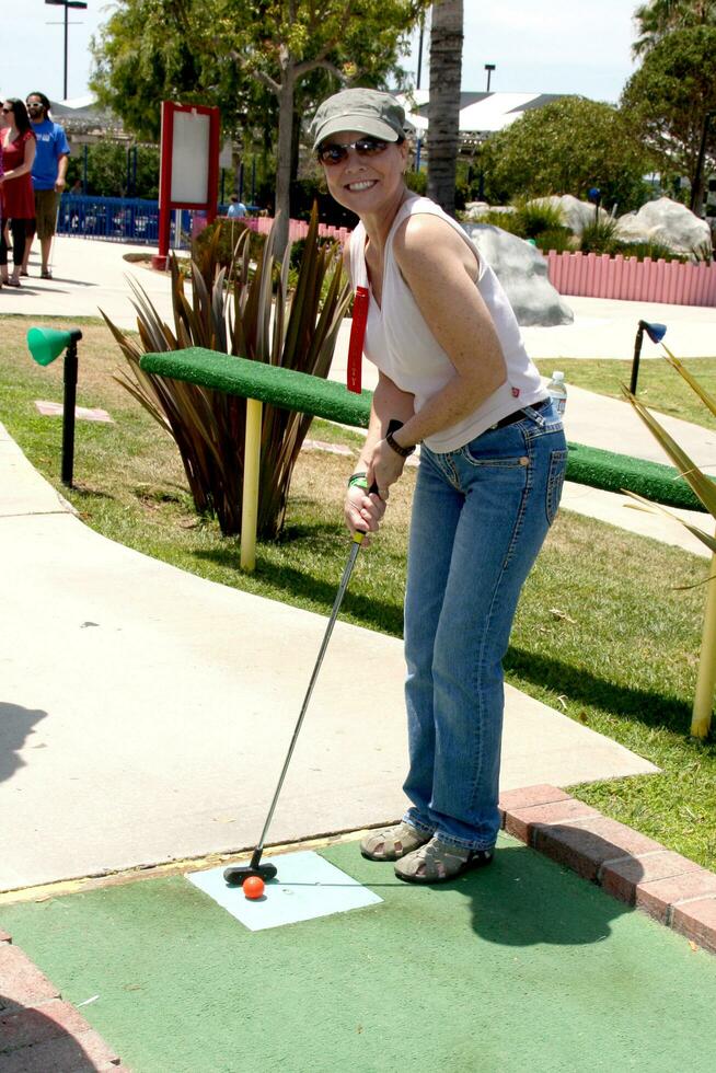 Erin Moran at the Celebrity Miniature Golf Tourament at Boomers in Irvine CA on July 26 2009 2008 photo