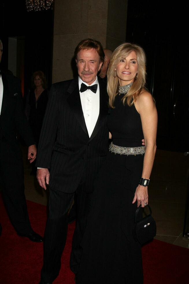 Chuck  Gena Norris arriving at the Movieguide Family Awards 2009 at the Beverly Hilton Hotel in Beverly Hills CA on February 11 2009 photo