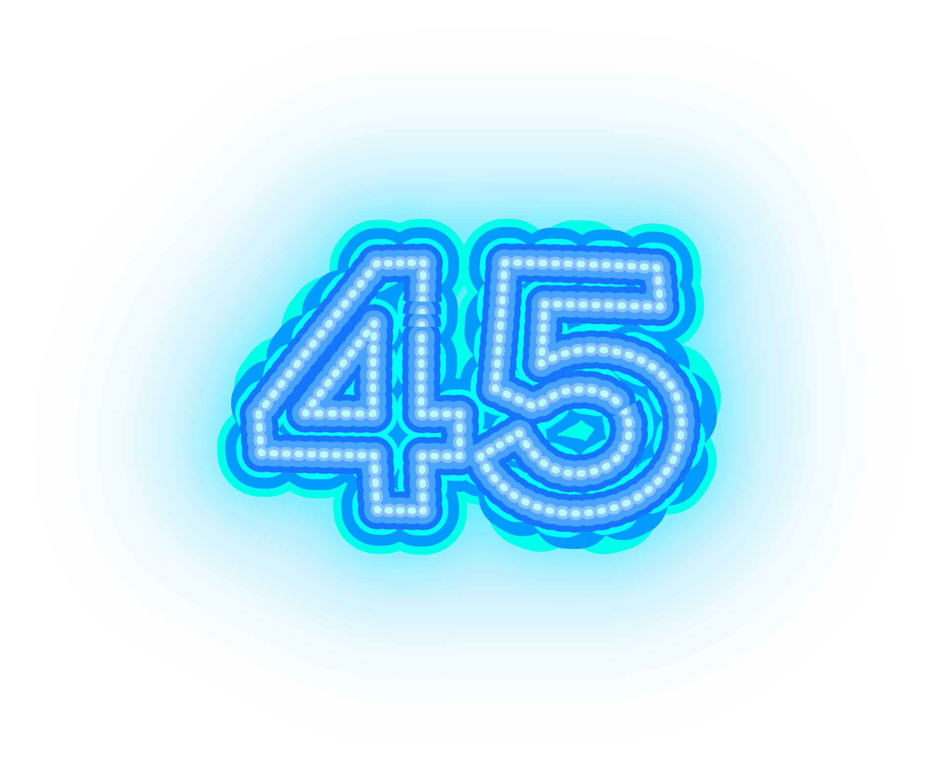 blue-neon-number-45-34494413-png