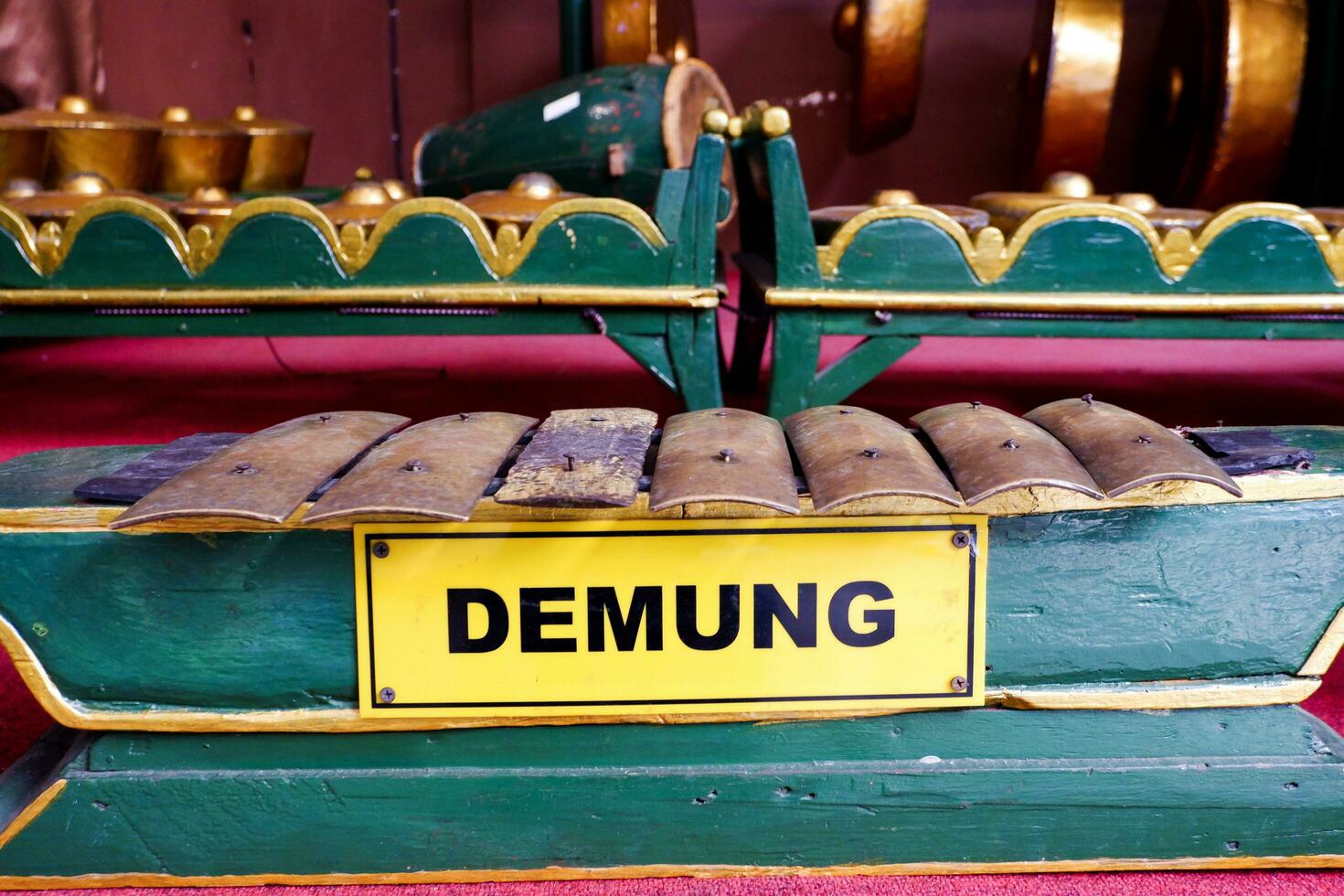 Batu - Indonesia, October 08, 2023. One of the gamelan musical instruments, named demung, comes from Surakarta. photo
