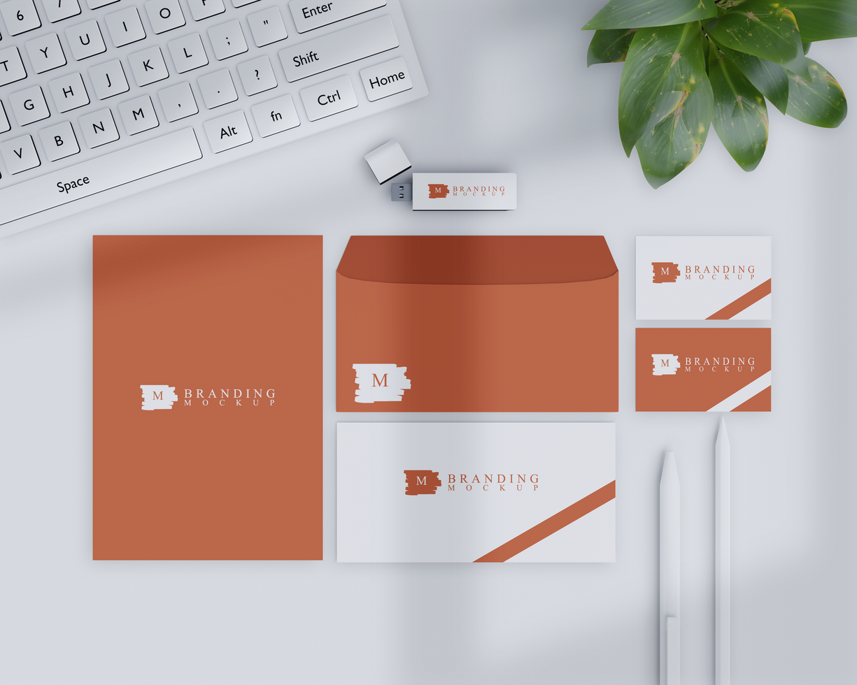 Branding Stationery mockup premium template psd
