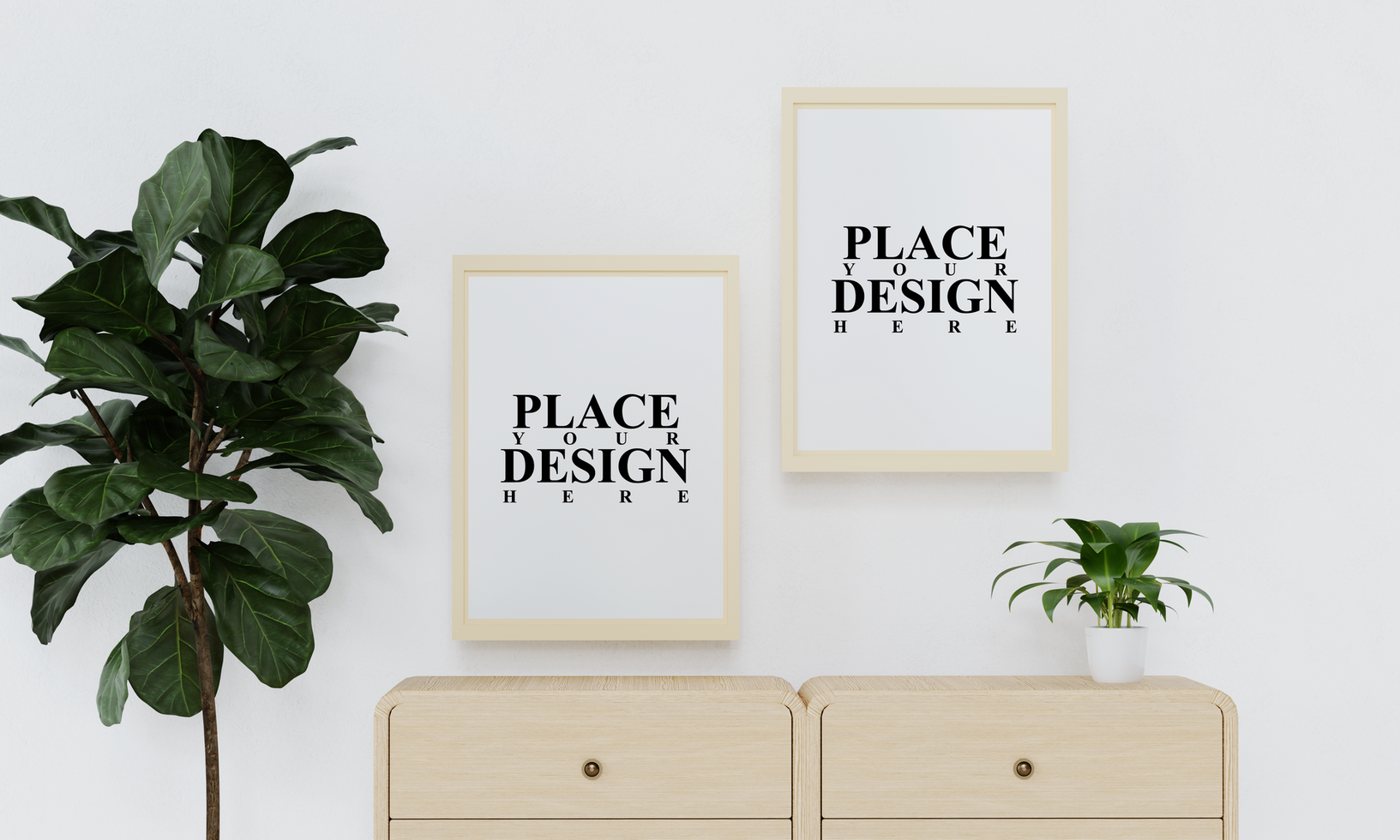 kader poster mockup minimalis stijl psd