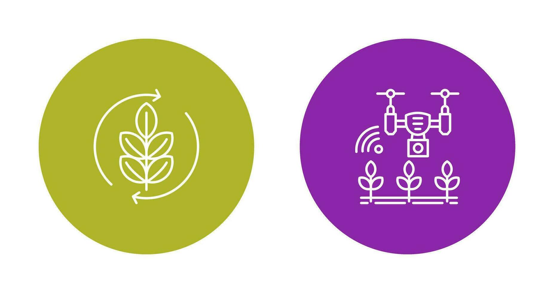 Agronomy and Smart Farm Icon vector