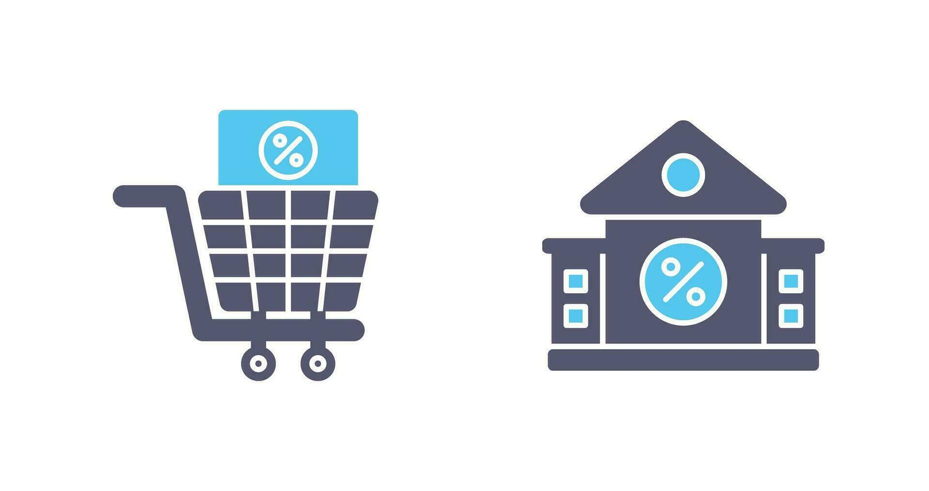 compras impuesto y inmuebles icono vector