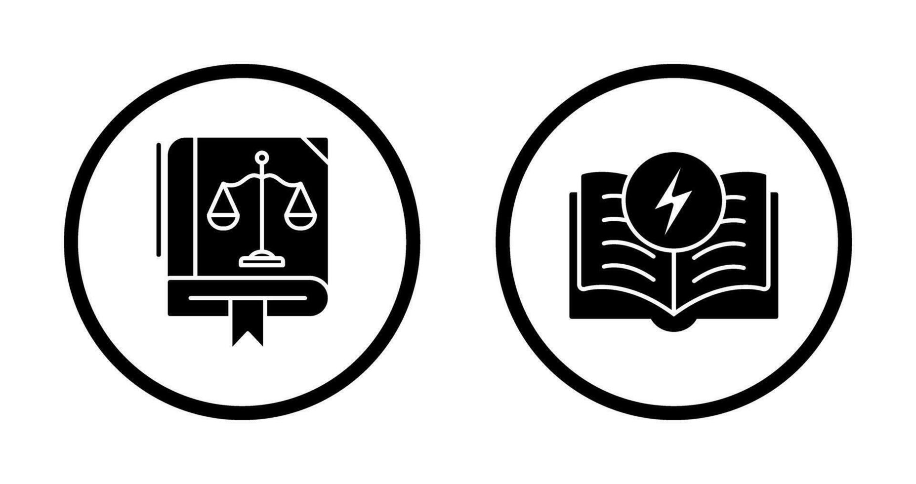 ley y electricidad icono vector