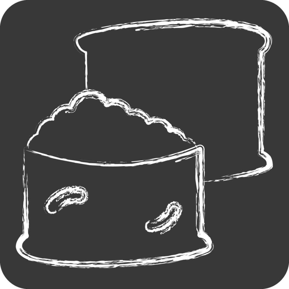 Icon Inari. related to Sushi symbol. chalk Style. simple design editable. simple illustration vector