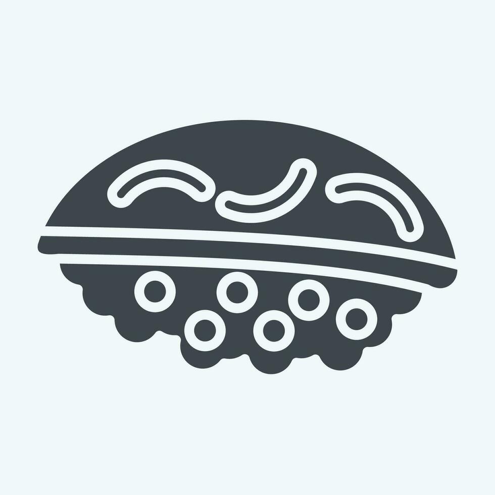 icono hirame. relacionado a Sushi símbolo. glifo estilo. sencillo diseño editable. sencillo ilustración vector