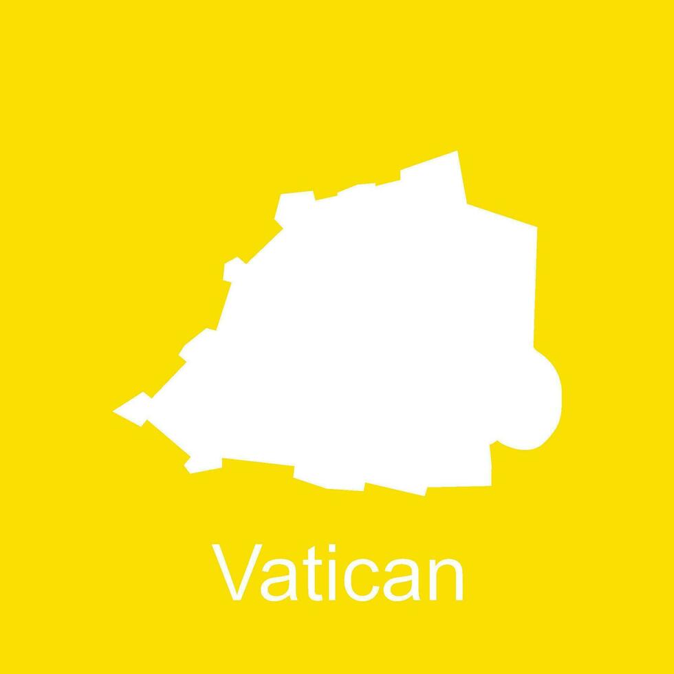 Vaticano mapa icono vector