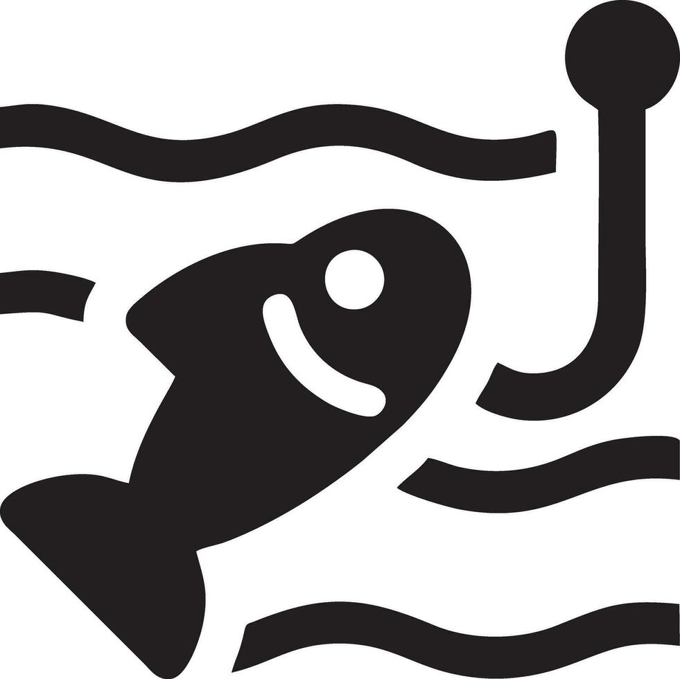 Logo Icon Fishinig vector design, Object Fish icon Fishing