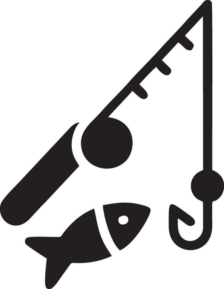 Logo Icon Fishinig vector design, Object Fish icon Fishing