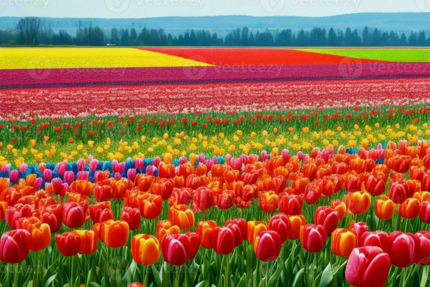 Tulip flower. background. AI Generative Pro Photo