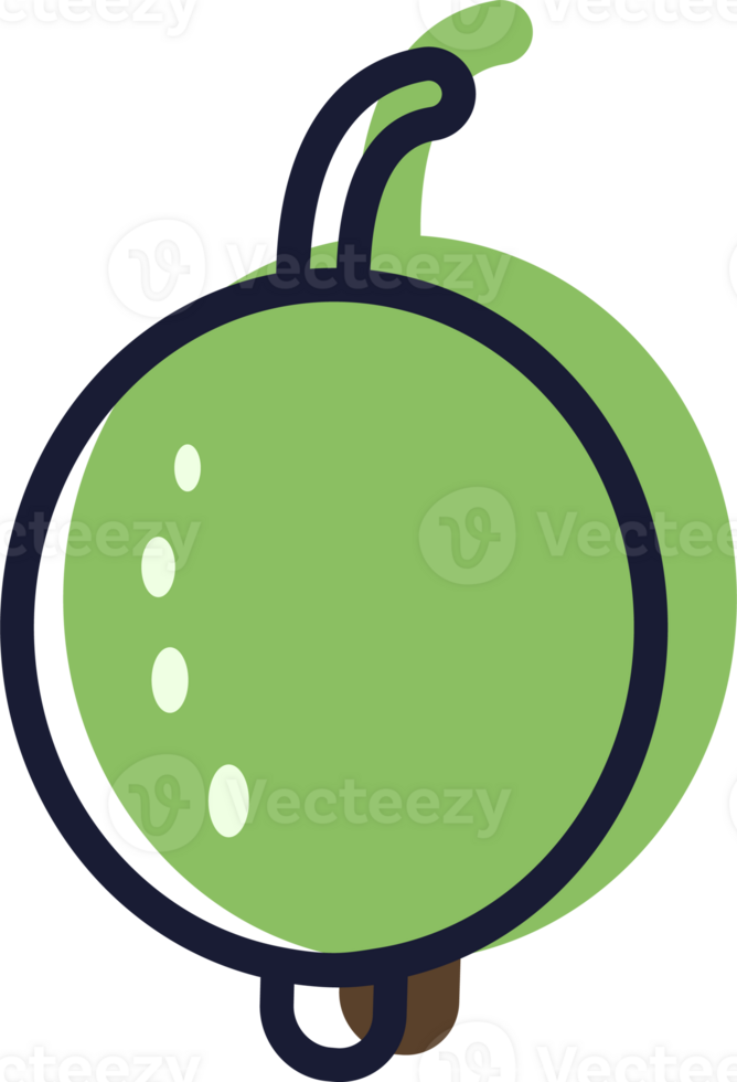 Element grooseberry color icon.  For mobile concept and web design, poster, app, package. Sign PNG, transparency. png
