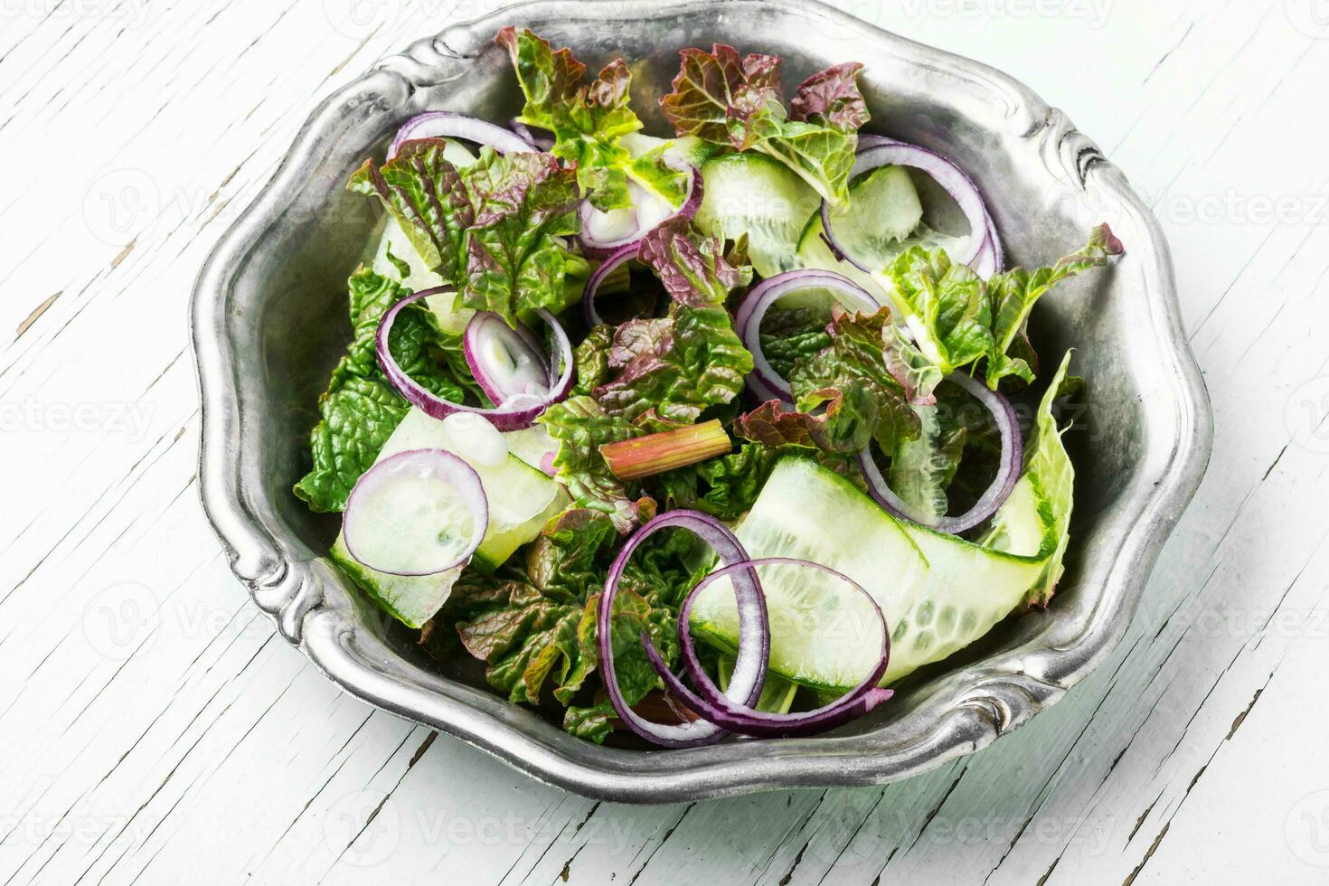 Spring vegetable salad photo