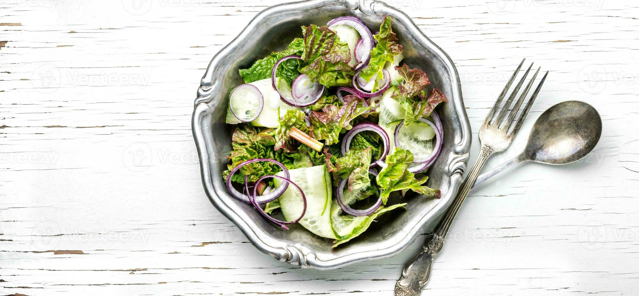 Spring vegetable salad photo