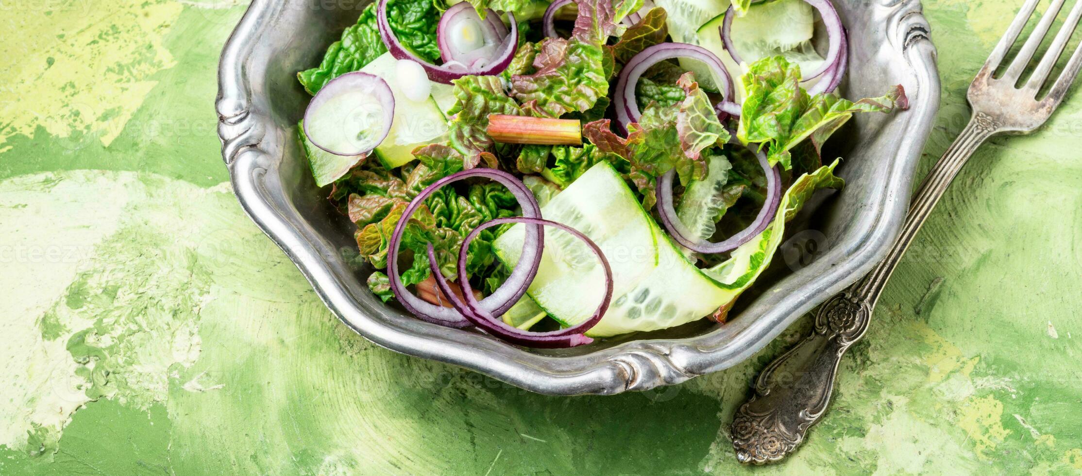Spring vegetable salad photo
