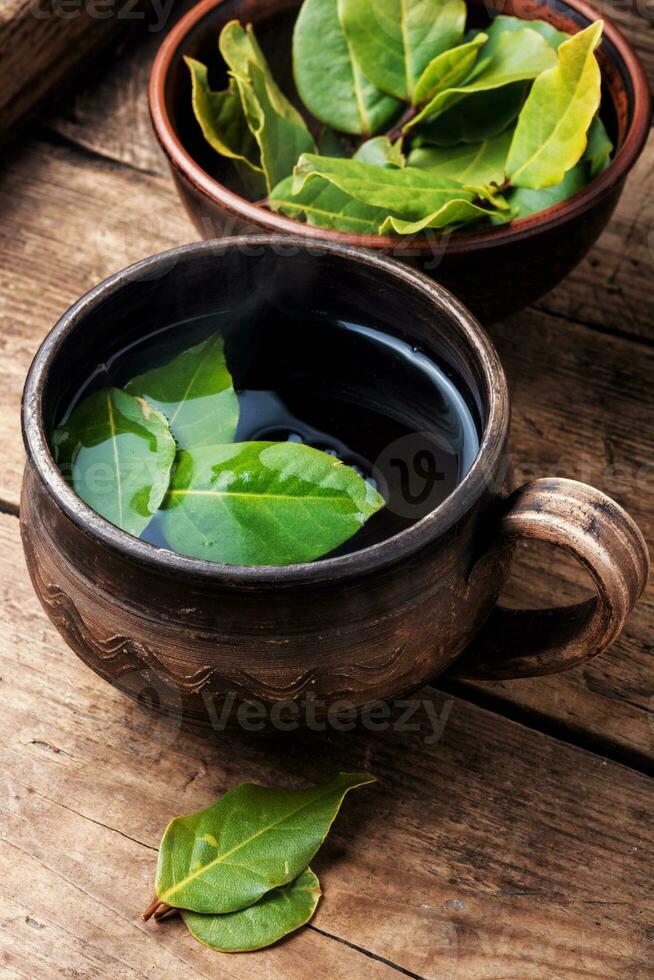 Cup of herbal tea photo