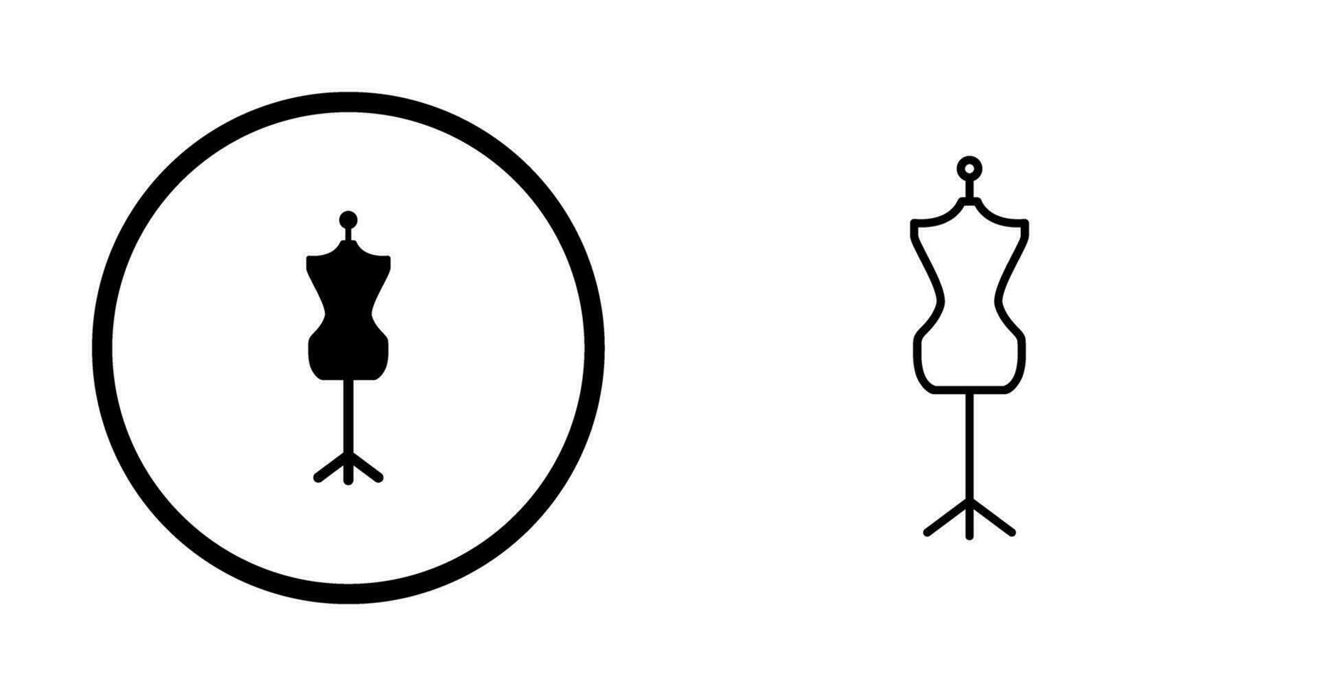 icono de vector de soporte de vestido