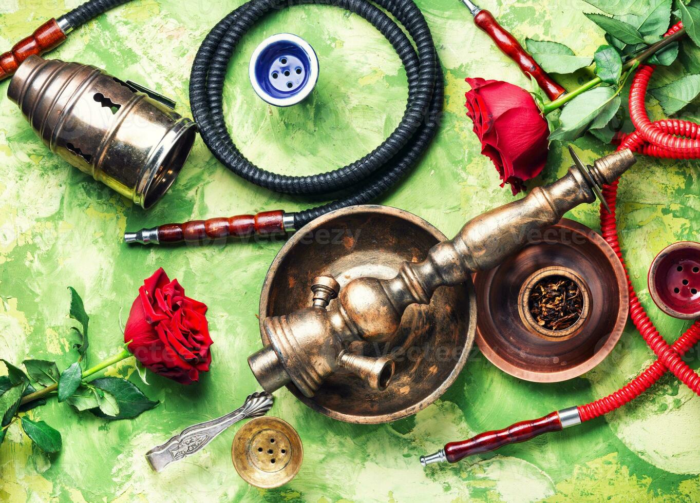 Flower with hookah photo