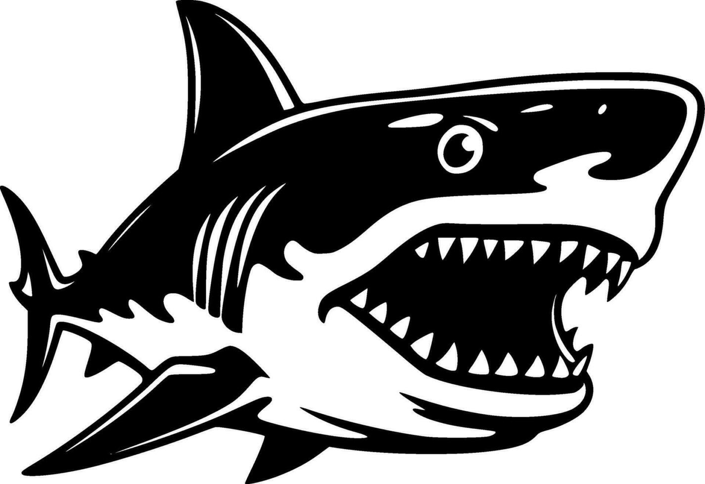 Shark - High Quality Vector Logo - Vector illustration ideal for T-shirt graphic