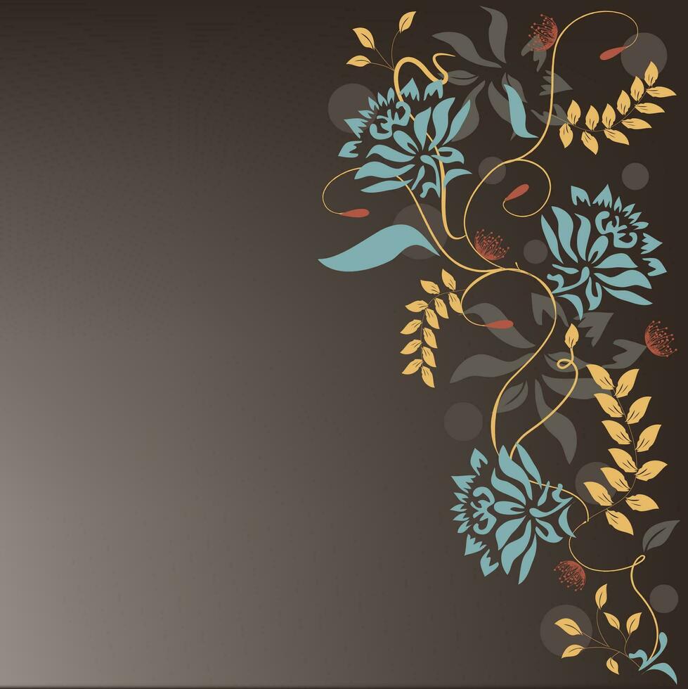 Spring floral background with place for your text vector