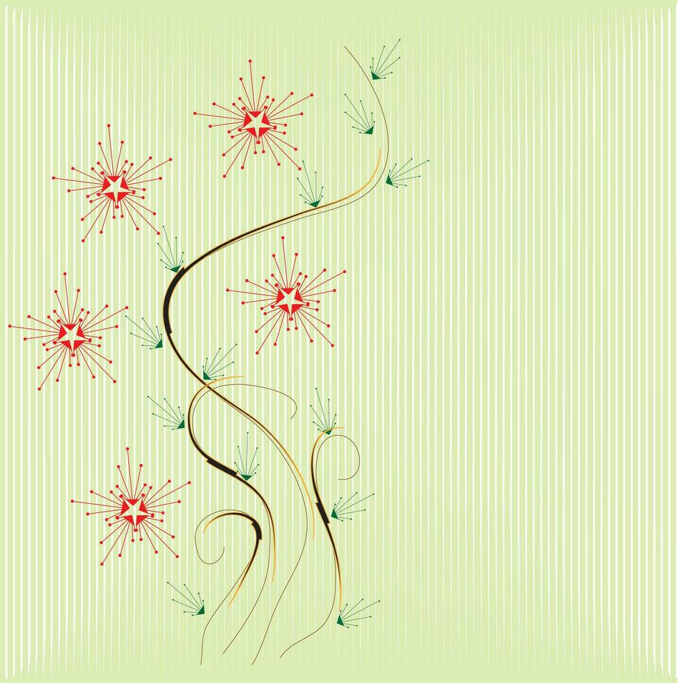 Abstract flowers background vector