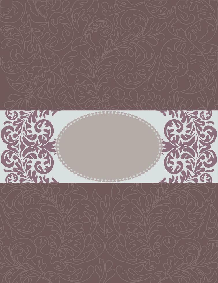 Romantic vintage card design vector