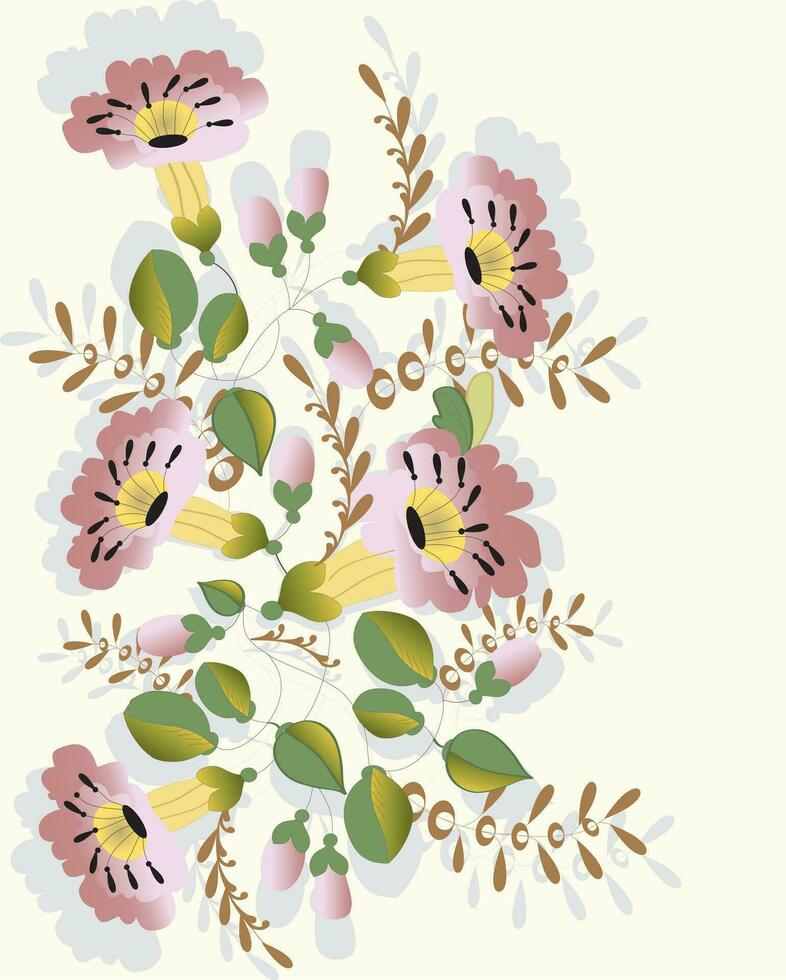 Spring floral background vector