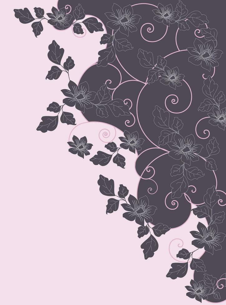 Spring floral background vector