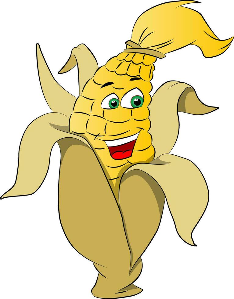 Corn on a Cob, illustration vector