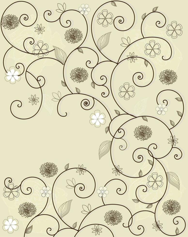 invitación tarjeta con floral diseño vector