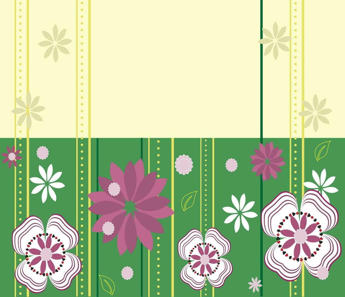 tarjeta de invitación vintage con elegante diseño floral abstracto retro vector