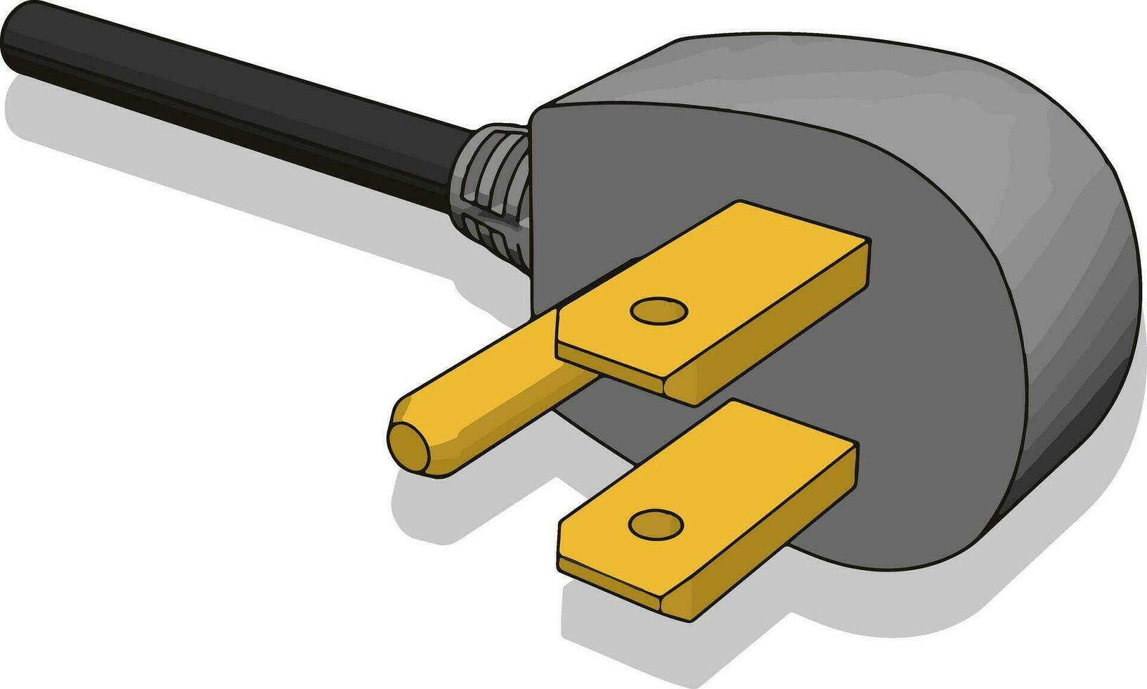 Electrical cable, illustration, vector on white background.