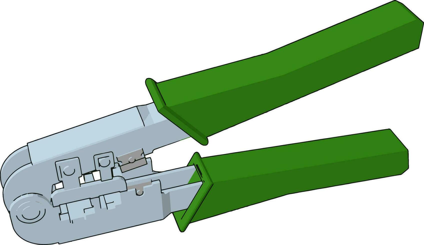 Pliers equipment for workshop vector or color illustration