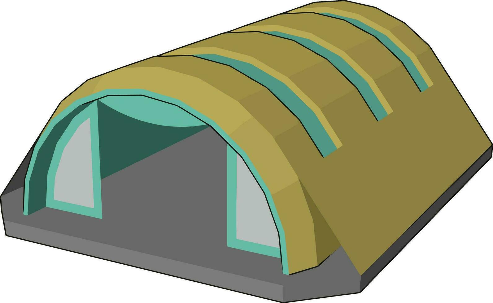 Architectural structure for air craft vector or color illustration