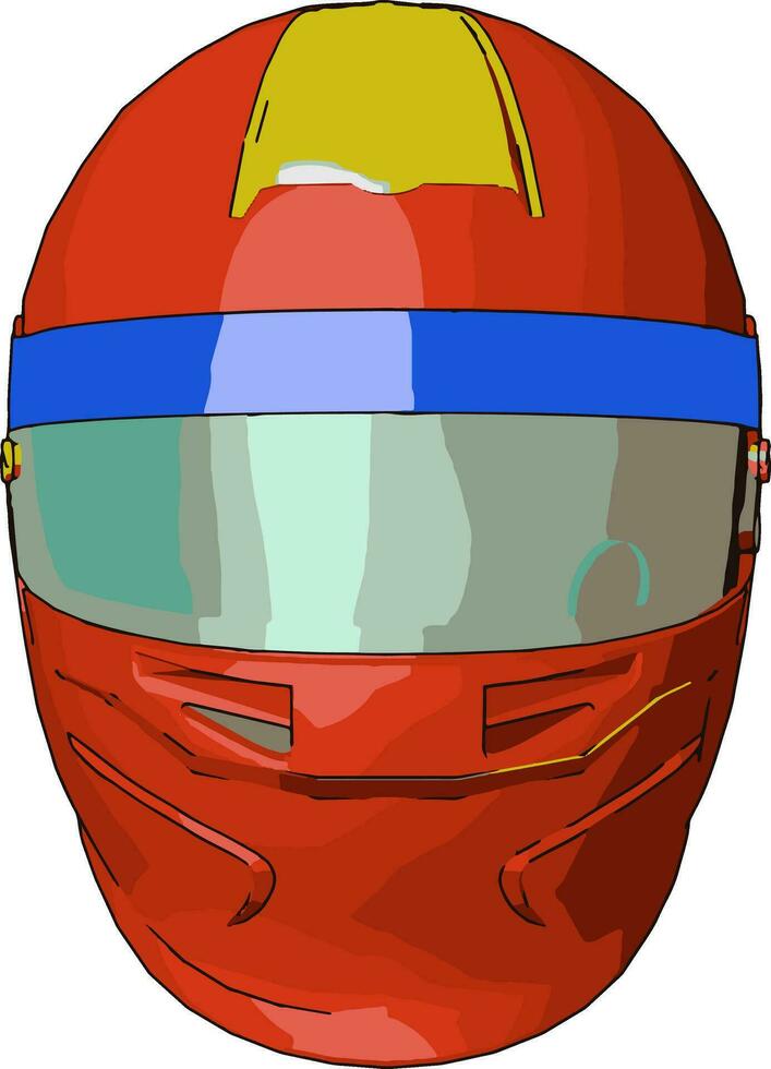 Helmet a headwear equipment vector or color illustration