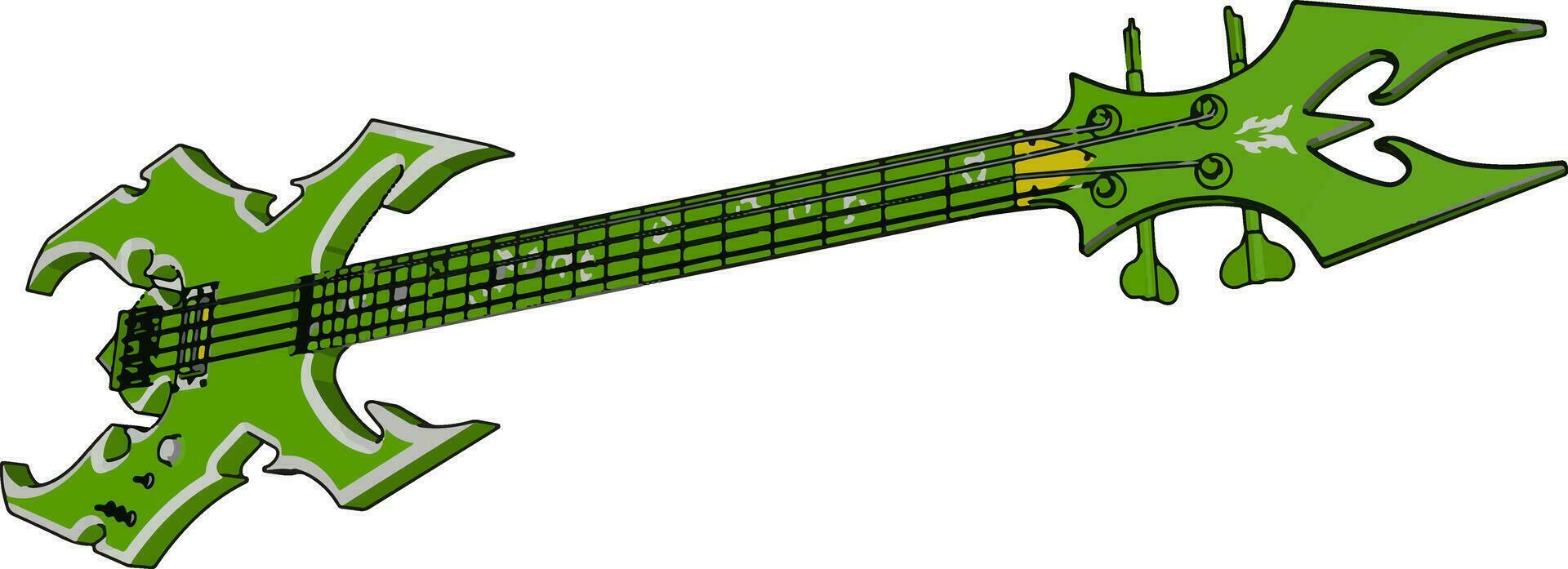 un guitarra con cuatro cuerda imagen vector o color ilustración