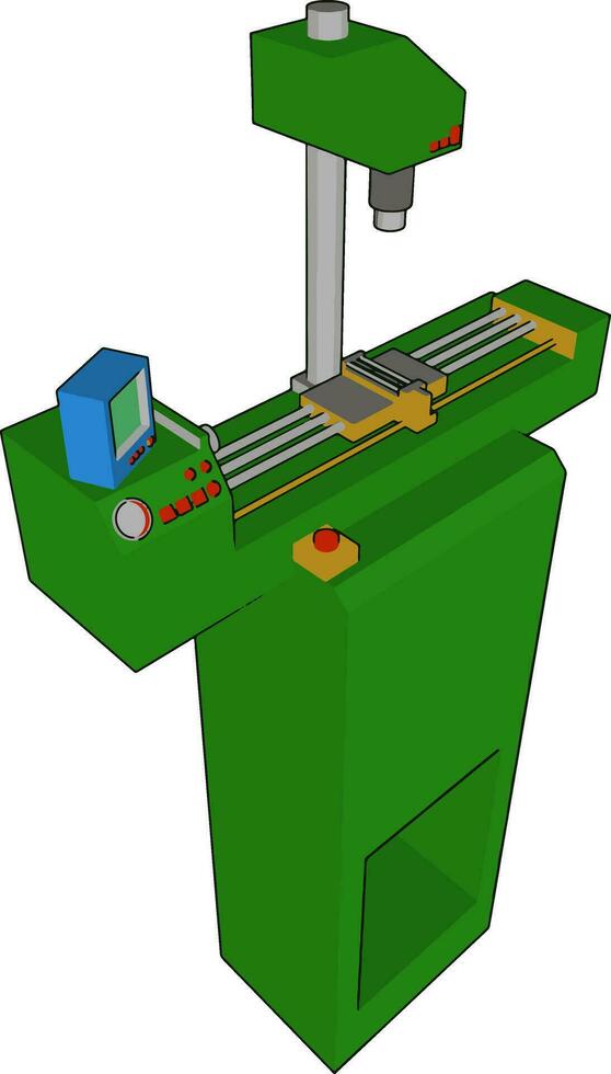 Machine vector or color illustration