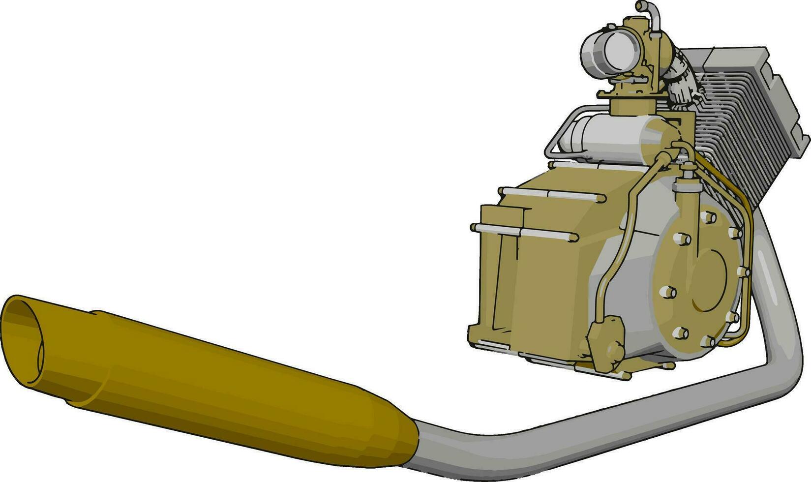 Different applications of pump vector or color illustration