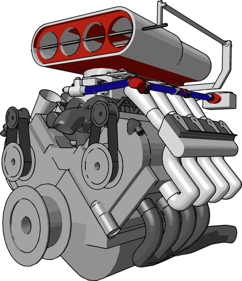 Invention of mechanical engineer vector or color illustration