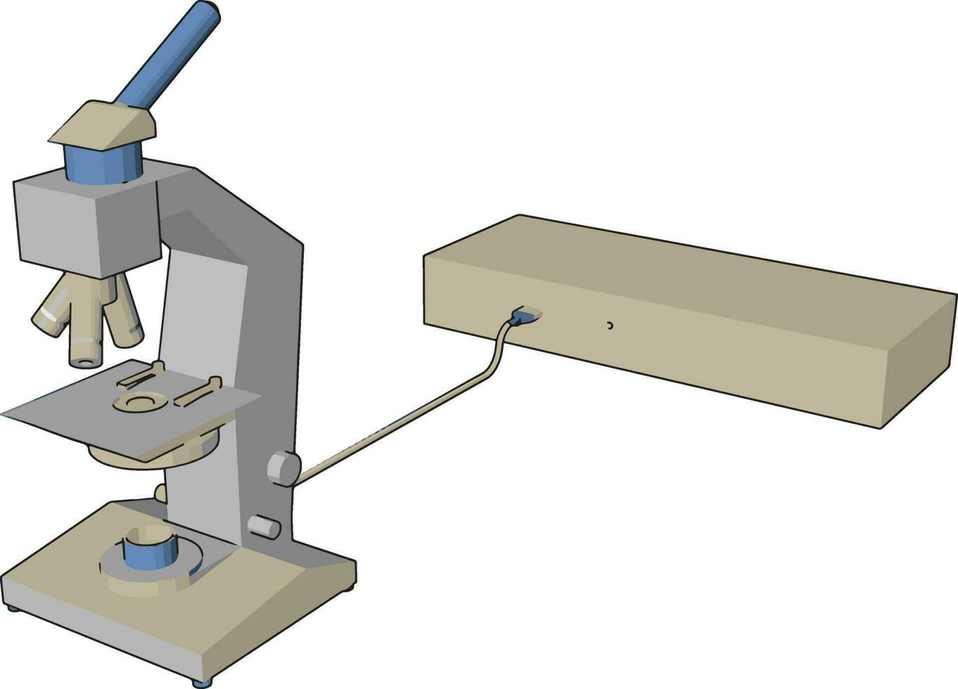 A scientific device picture vector or color illustration
